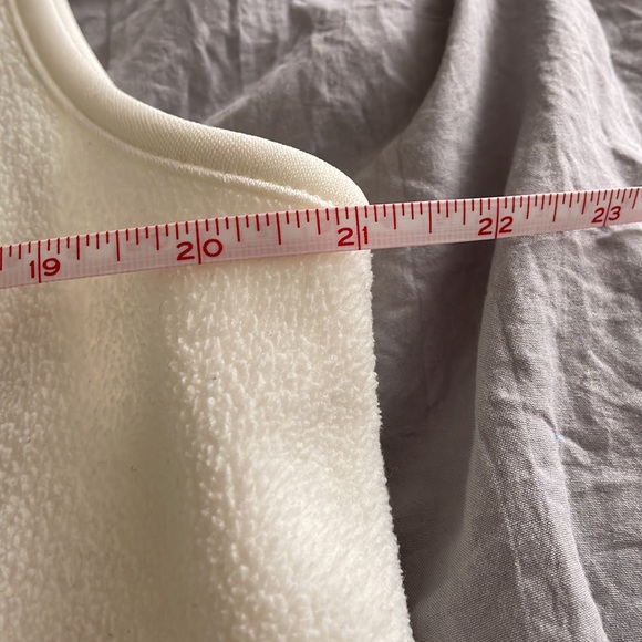 Charter Club XL Fleece Vest - White with Gray around inside collar - Picture 11 of 11